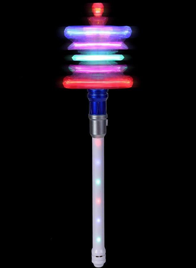 Fleeting Time Light Up Frozen Snowflake Wand- Snowflake Spinning Wands,Magic Wand Rotating Toy for Girls and Boys, Magic Princess Sensory Toys,Christmas & Birthday Gift (Blue) - Image 5